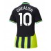 Manchester City Jack Grealish #10 Borta matchtröja Dam 2024-25 Kortärmad Billigt